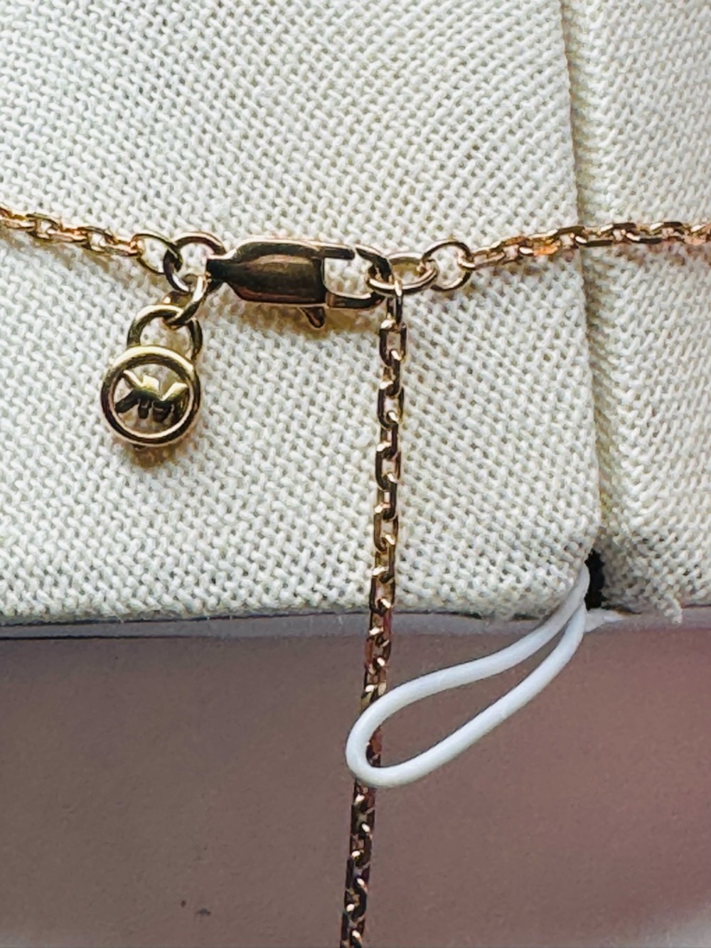 Michael Kors Rose Gold Barrel Pendant Necklace - Picture 5 of 6